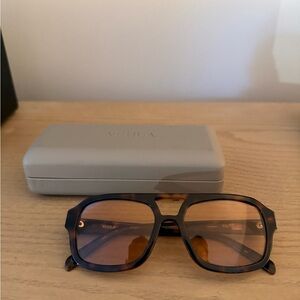 VEHLA Brown Tortoise Dixie Aviator Sunglasses